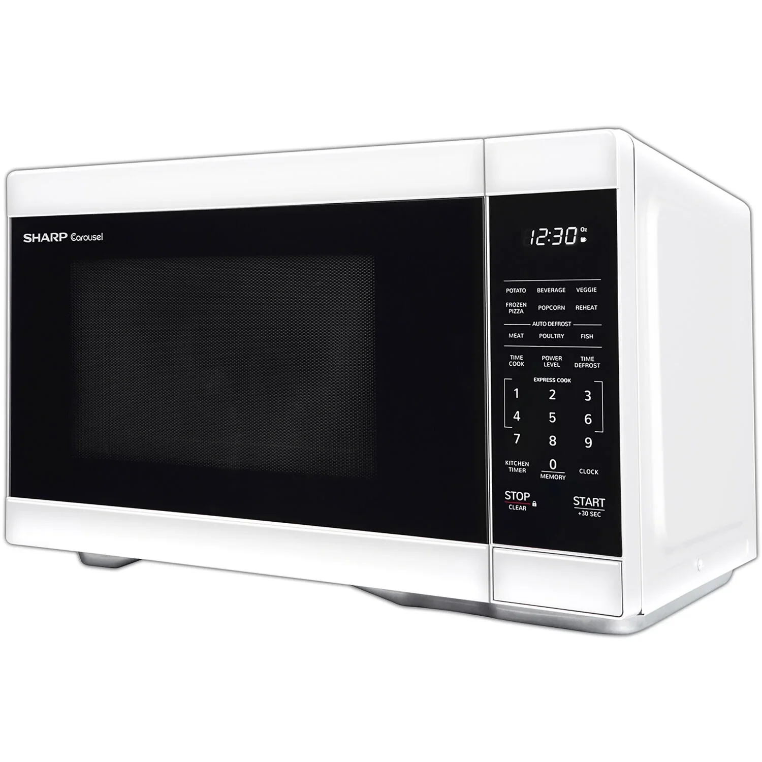 Sharp 1.1-Cu. Ft. Countertop Microwave Oven in Black