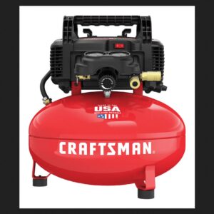 CRAFTSMAN Red 0.8HP 150 PSI 1-Stage Oil-Free Air Compressor 6 gal