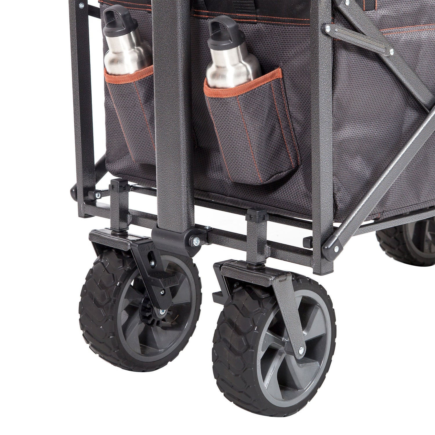 Mac Sports Deluxe Push Pull Folding Wagon with Brakes