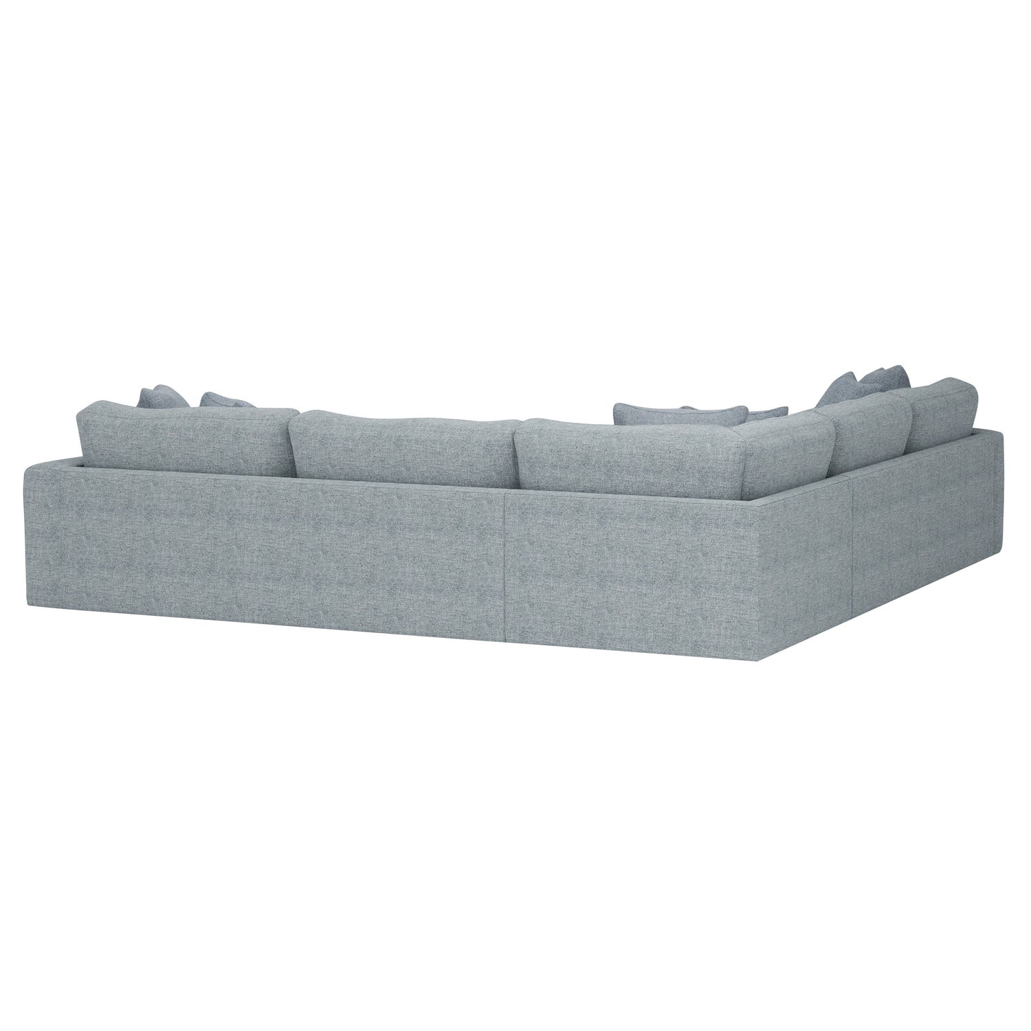 Nice Link Whitley 4-piece Fabric Sectional with Ottoman
