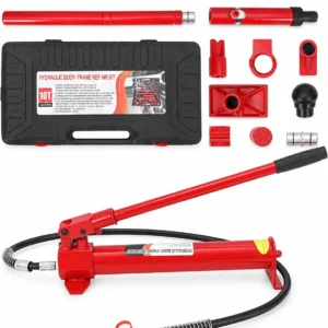 20 Ton Porta Power Hydraulic Kit Auto Body Frame Repair with 3.9 Ft Hose and Case