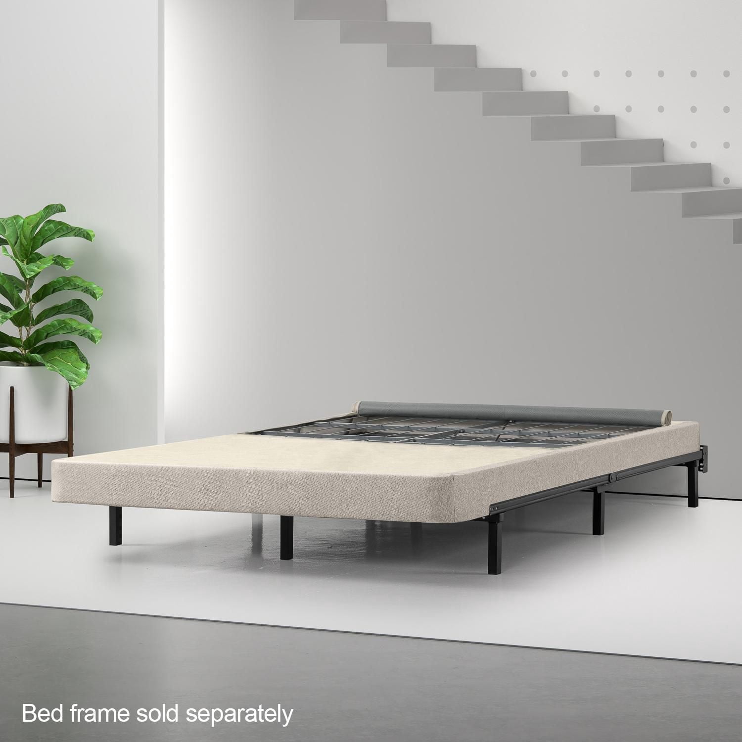 Zinus Spa Sensations Low Profile Smart Box Spring, 5 inch Mattress Foundation for Bed Frame and Platform Bed
