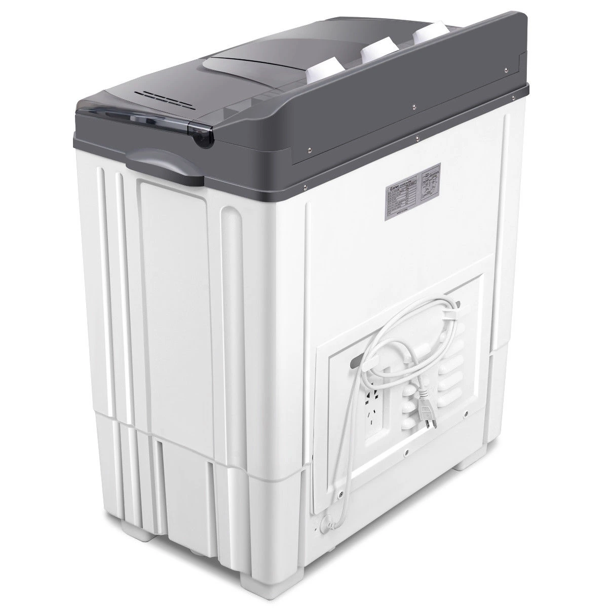 Costway 4.5KG Portable Mini Washing Machine Compact Twin Tub Washer Spain Spinner