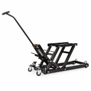 Black Widow Motorcycle and ATV Hydraulic Lift Jack Stand up to 1500 Pounds, Black