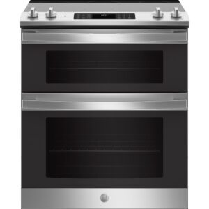 GE Appliances 30 in 66 cu ft Slide In Double Oven Electric Ranges in Stainless Steel
