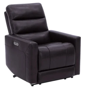 Gilman Creek Top-grain Leather CloudZero Power Recliner with Adjustable Headrest