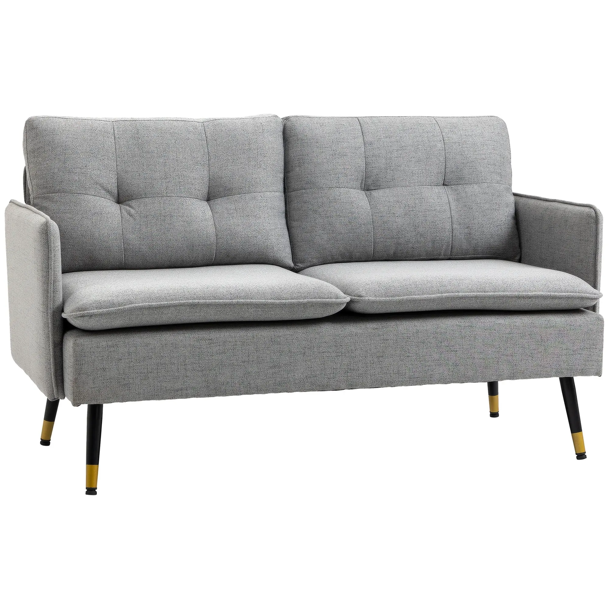 HOMCOM 55" Loveseat Sofa for Bedroom Love Seats for Small Space