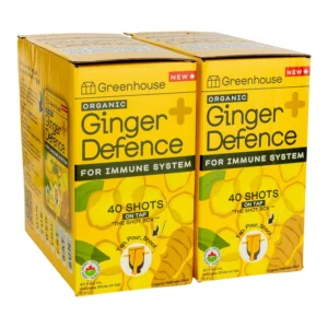 Greenhouse Ginger Defence Organic Wellness Shot Box, 2 × 2.4 L (80 Servings)