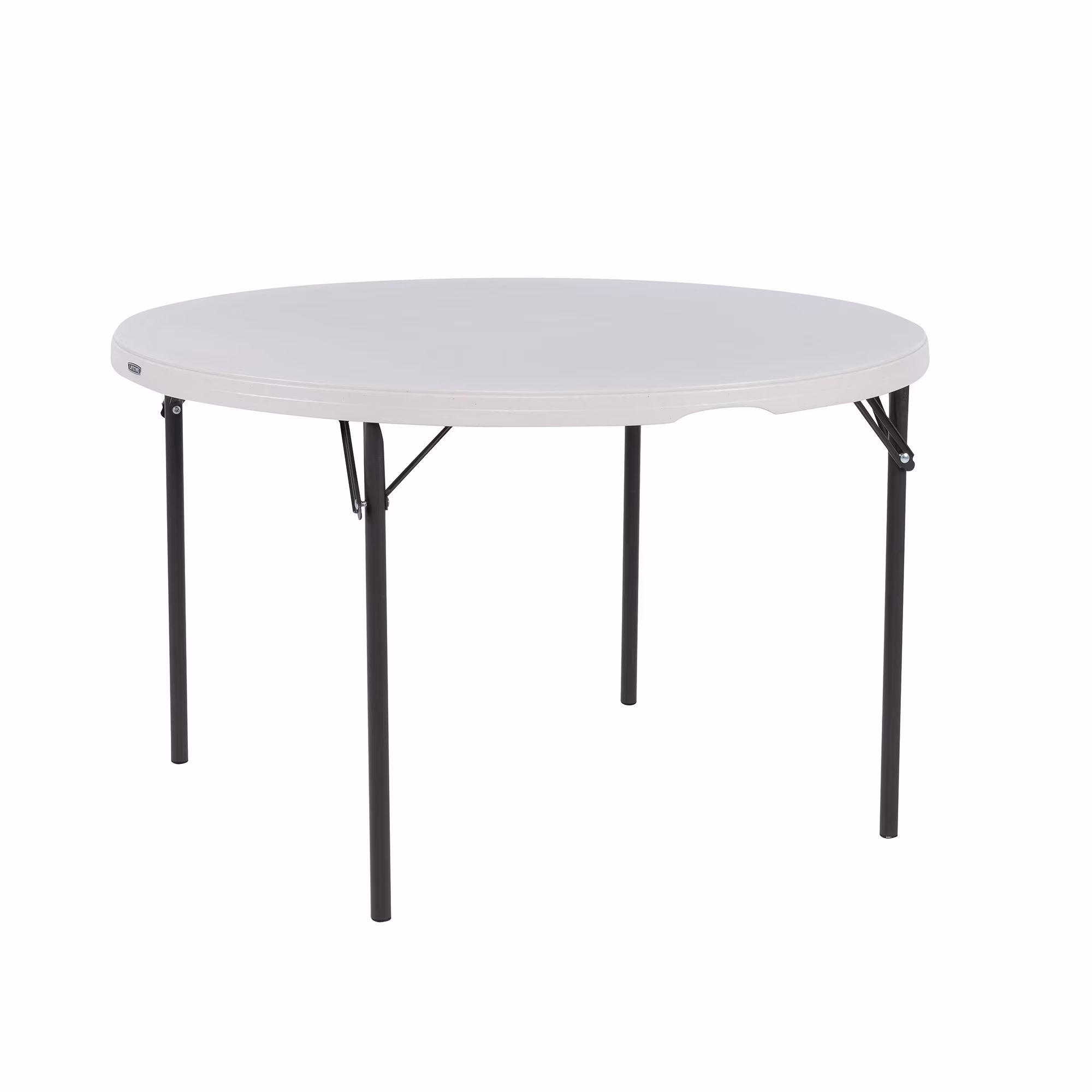 Lifetime 48 inch Round Folding Table, Indoor/Outdoor, Light Commercial Grade, Almond (80874)
