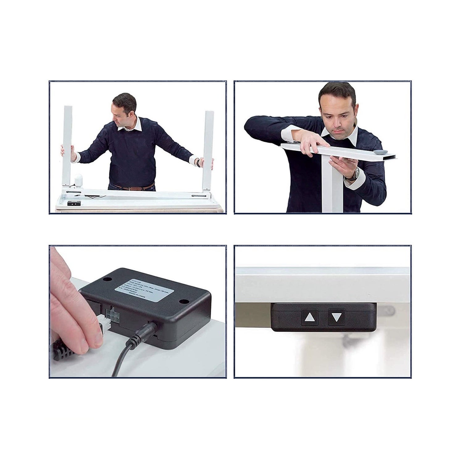 Motionwise 121.9 cm x 61 cm (48 in. x 24 in.) Single Motor Height Adjustable Desk