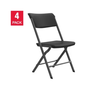 Lifetime Bypass Commercial Folding Chairs, 4-pack