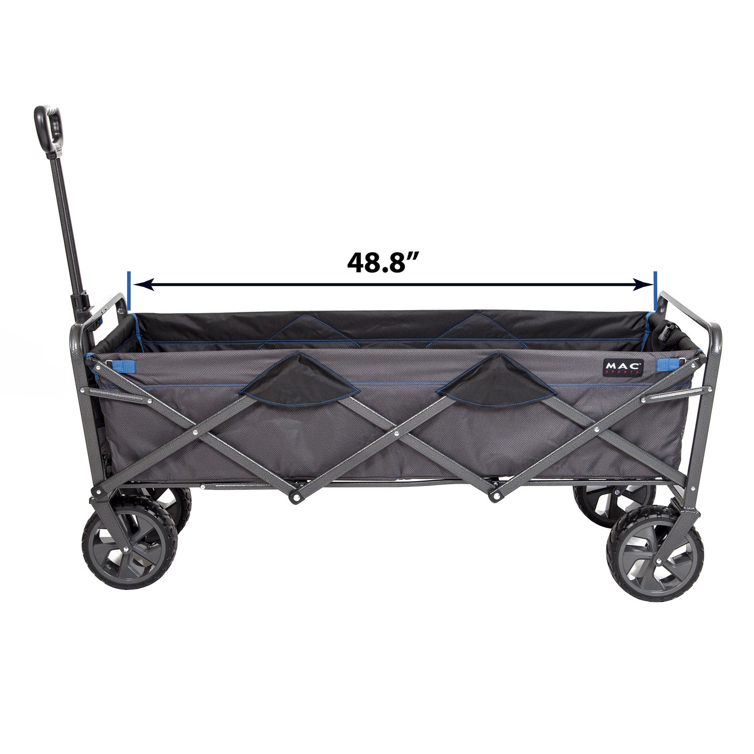 Mac Sports Extended Folding Wagon with Brakes
