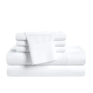 Hotel Signature Cotton Sateen Sheet Set, 6-piece