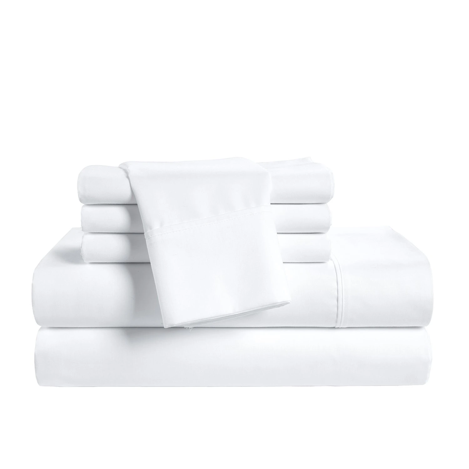 Hotel Signature Cotton Sateen Sheet Set, 6-piece