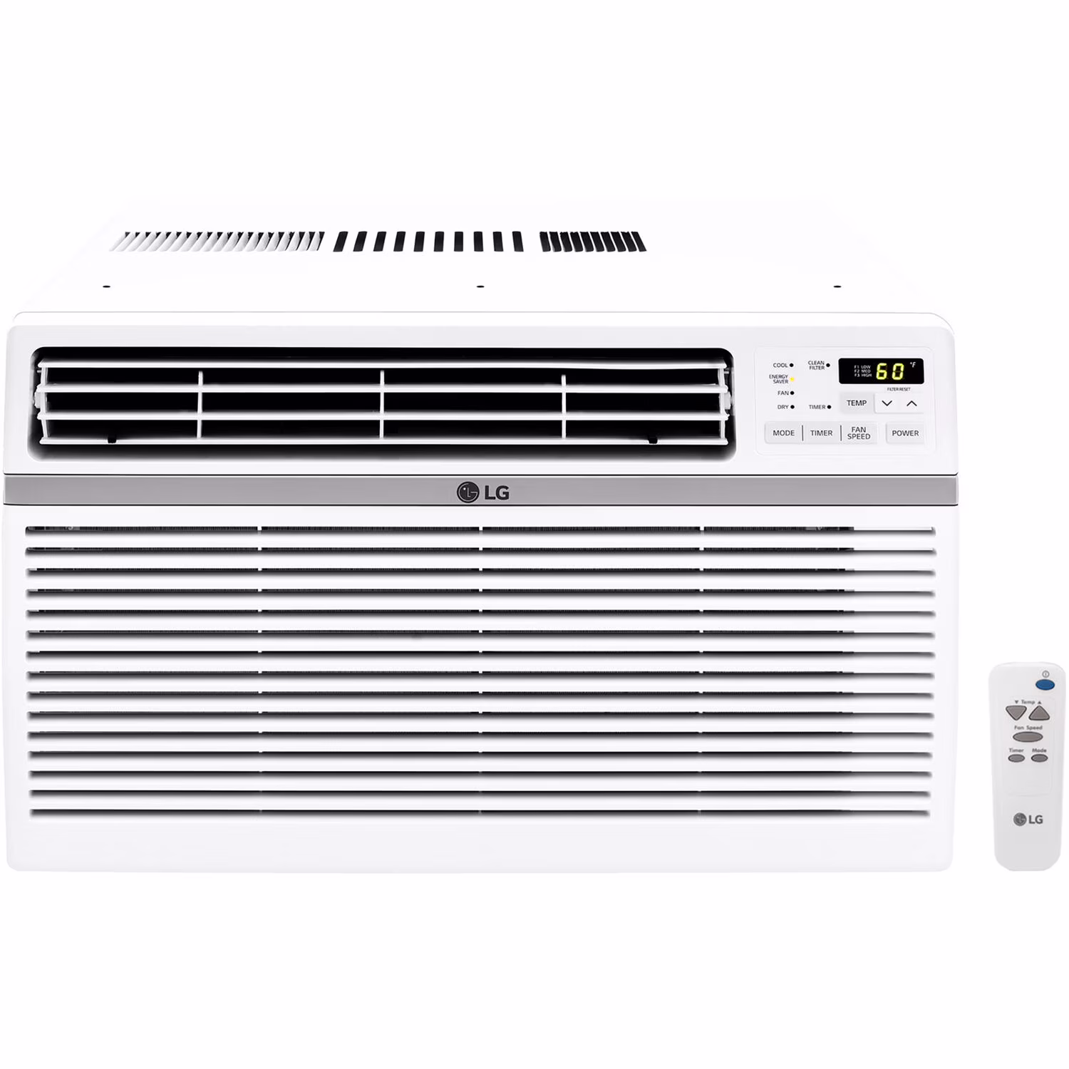 LG 8, 000 BTU 340 Sq Ft Window Air Conditioner with Remote Control, White, LW8016ER