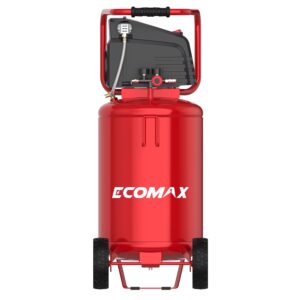 Ecomax 20 Gallon Portable Air Compressor, 150 PSI 1.5 HP Oil-Free Electric for Home Garage & Shop