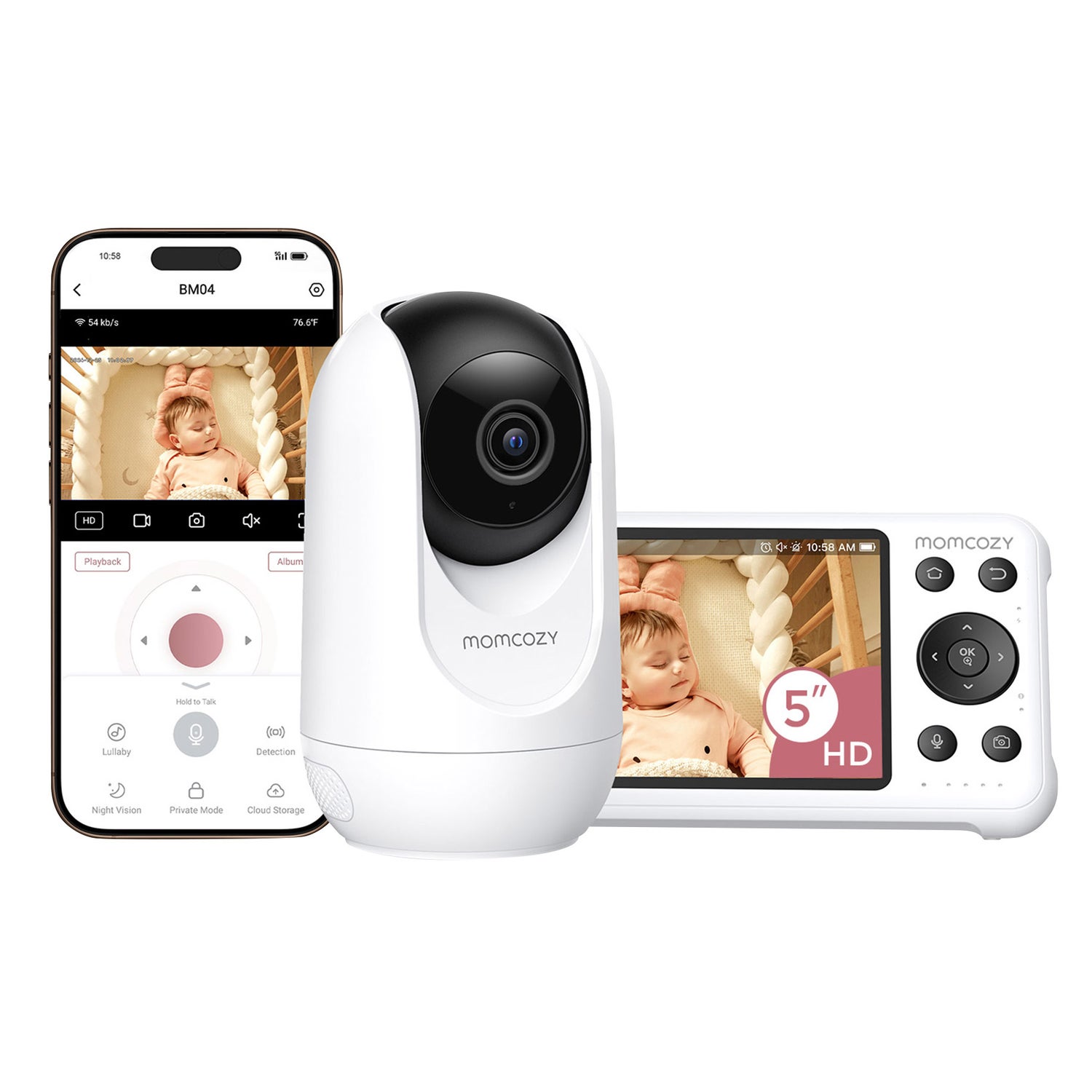 Momcozy Baby Monitor + White Noise Machine