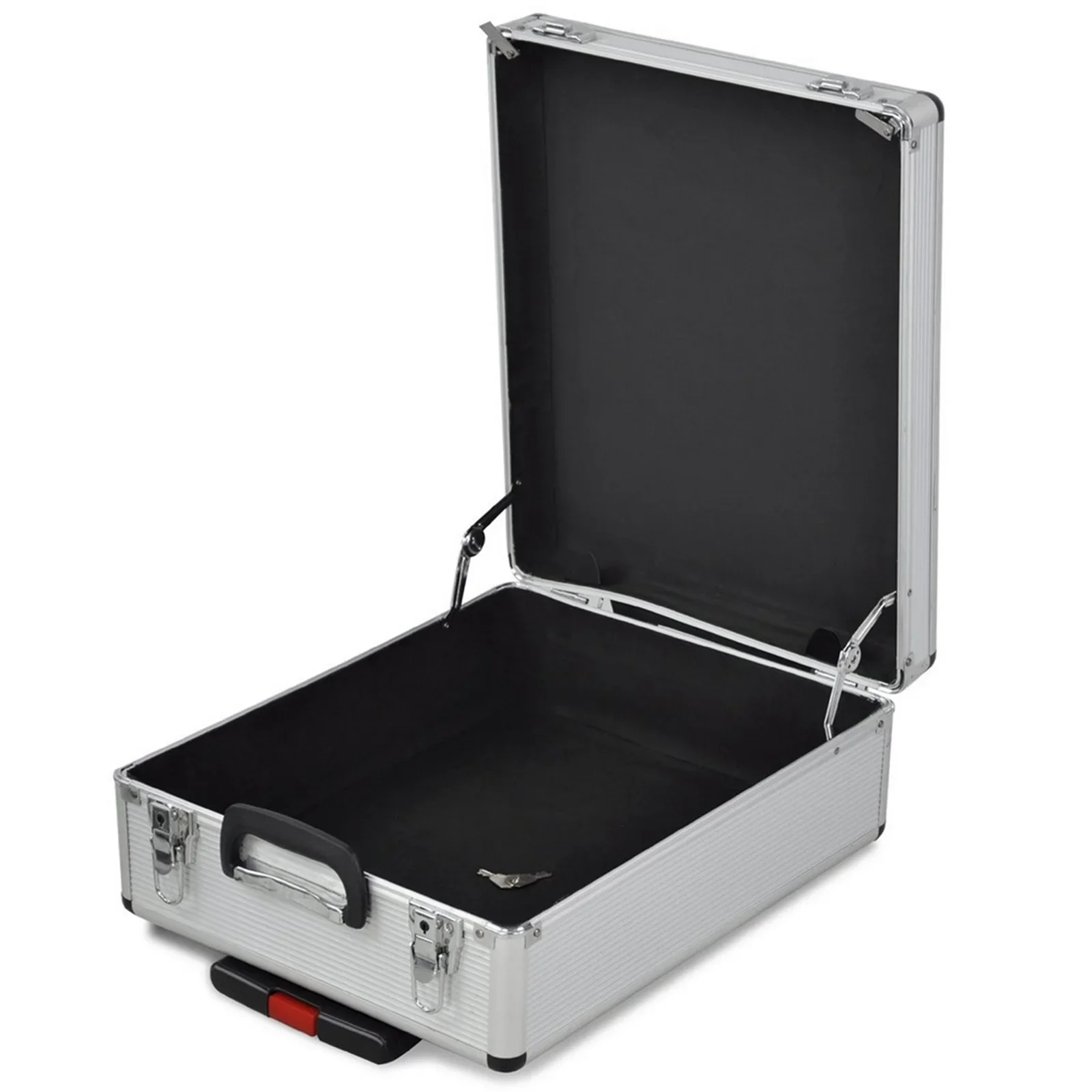 799 Pieces Professional Mechanics Hand Tool Set, Mobile Tool box on Wheels W/Ratchets&Socket, Screwdriver, Tongs, 4-layer Tool Case & Tool Kit, Silver