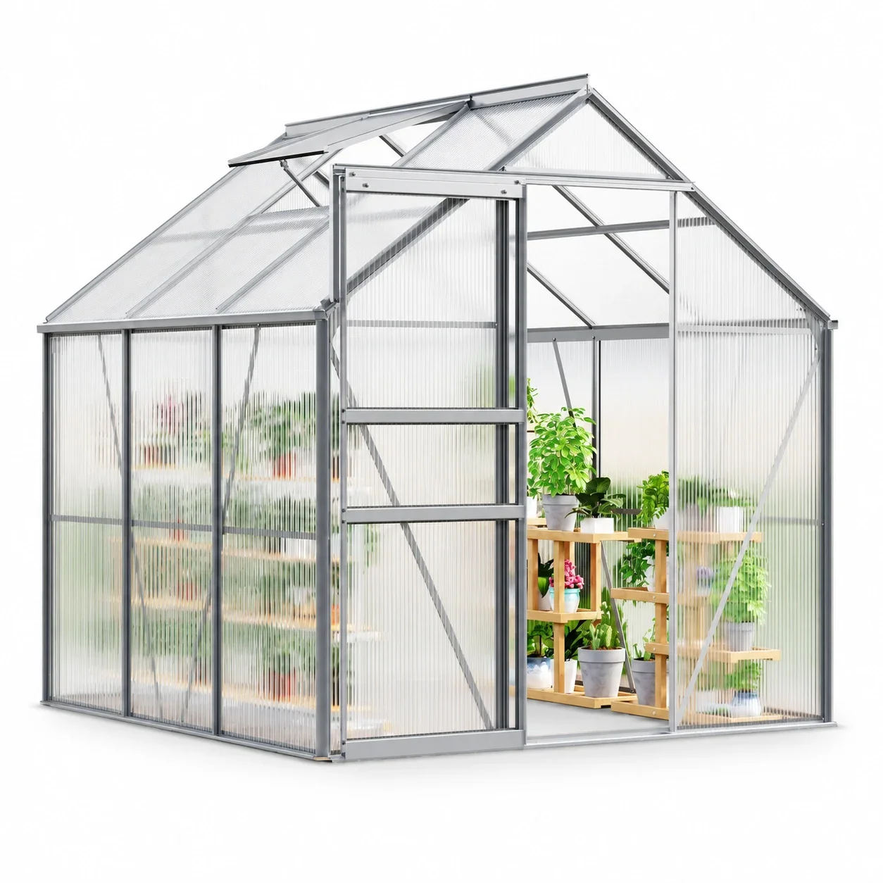 DSstyles Greenhouse Kit for Outdoors 67.32 in x 51.7 in x 76.8 in Shade House Greenhouses, Waterproof