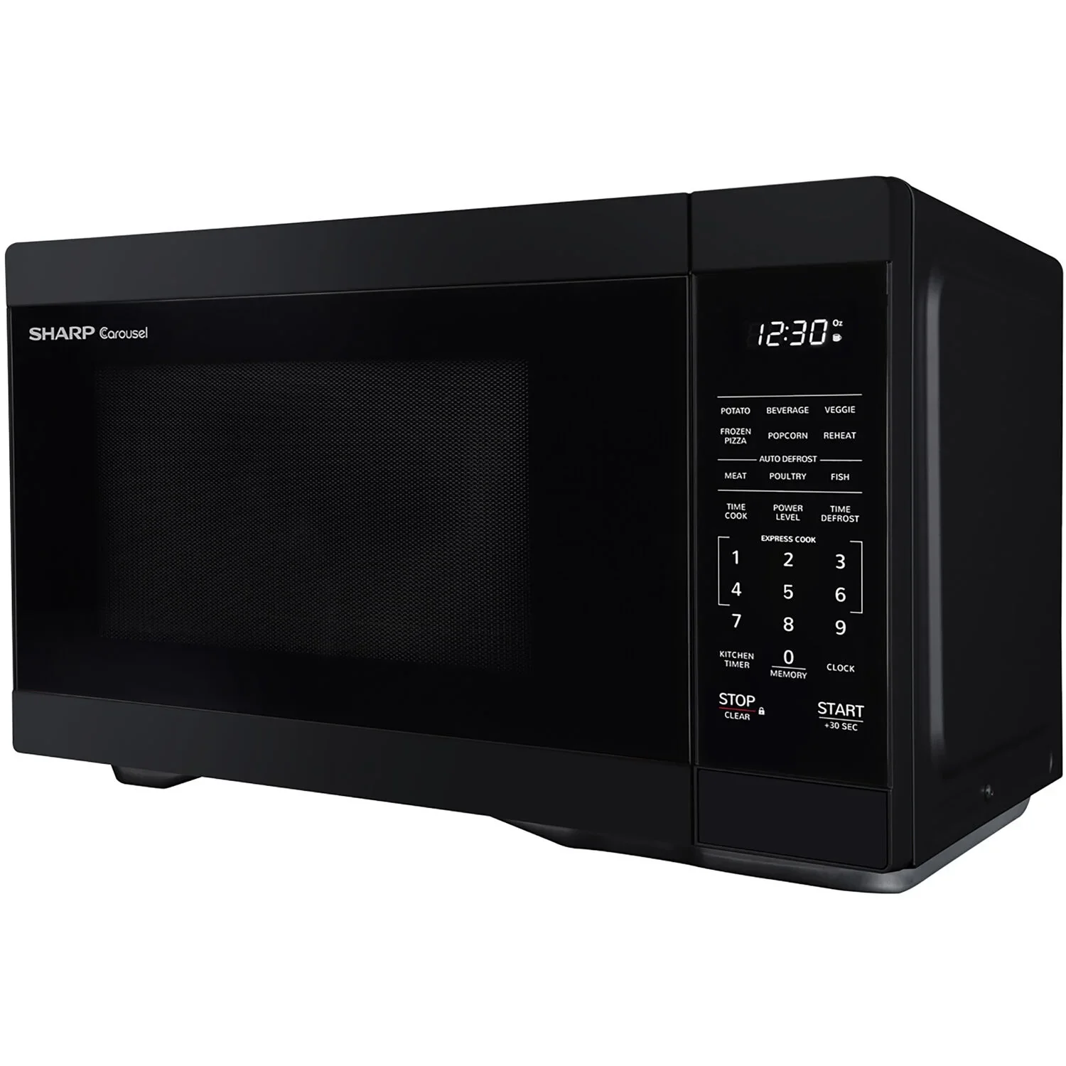Sharp 1.1-Cu. Ft. Countertop Microwave Oven in Black