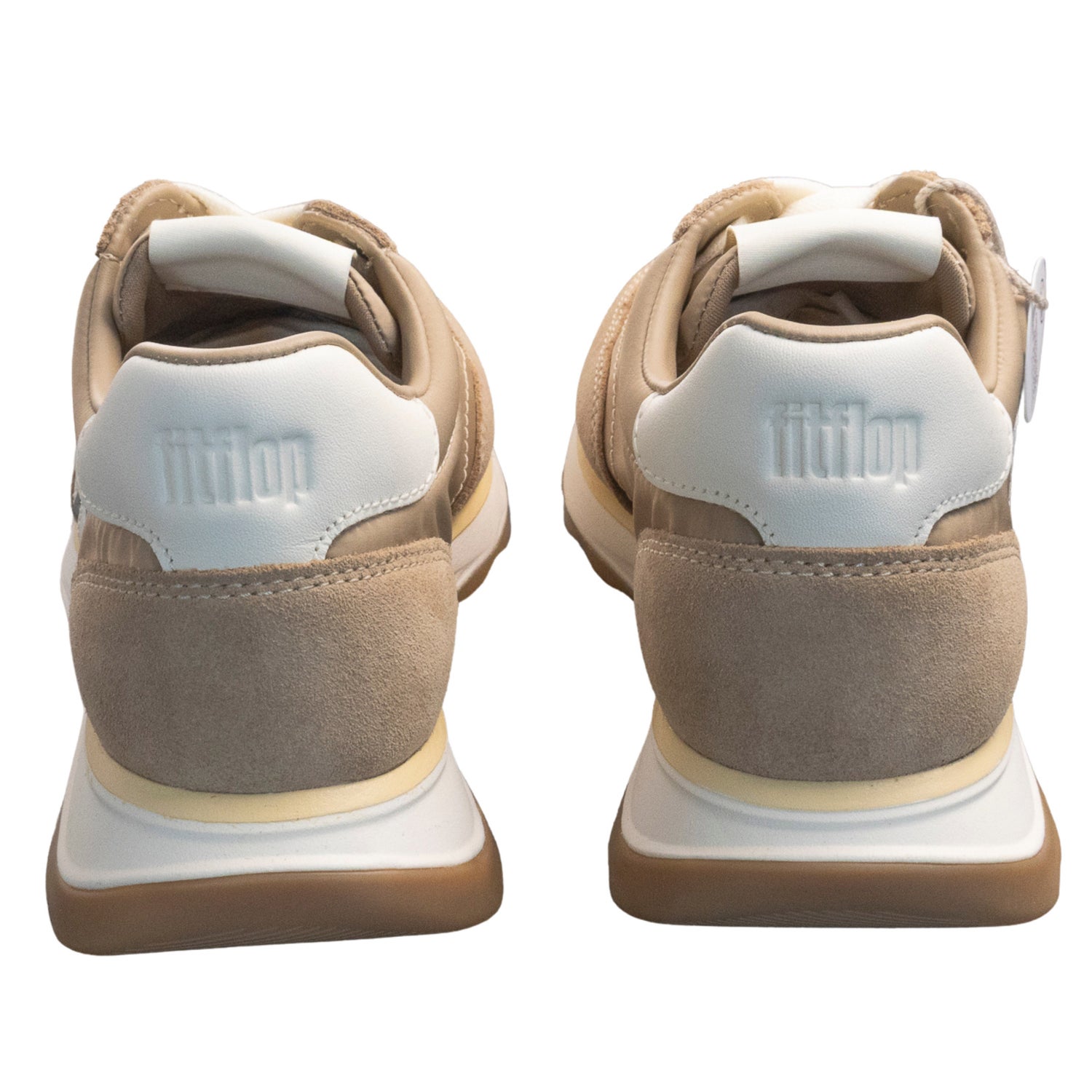 FitFlop Women’s Retro-Q FF Fabric and Suede Sneakers