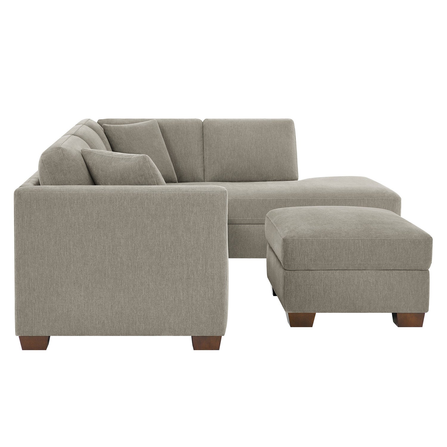 Thomasville Walsen 3-piece Fabric Sectional with Storage Ottoman