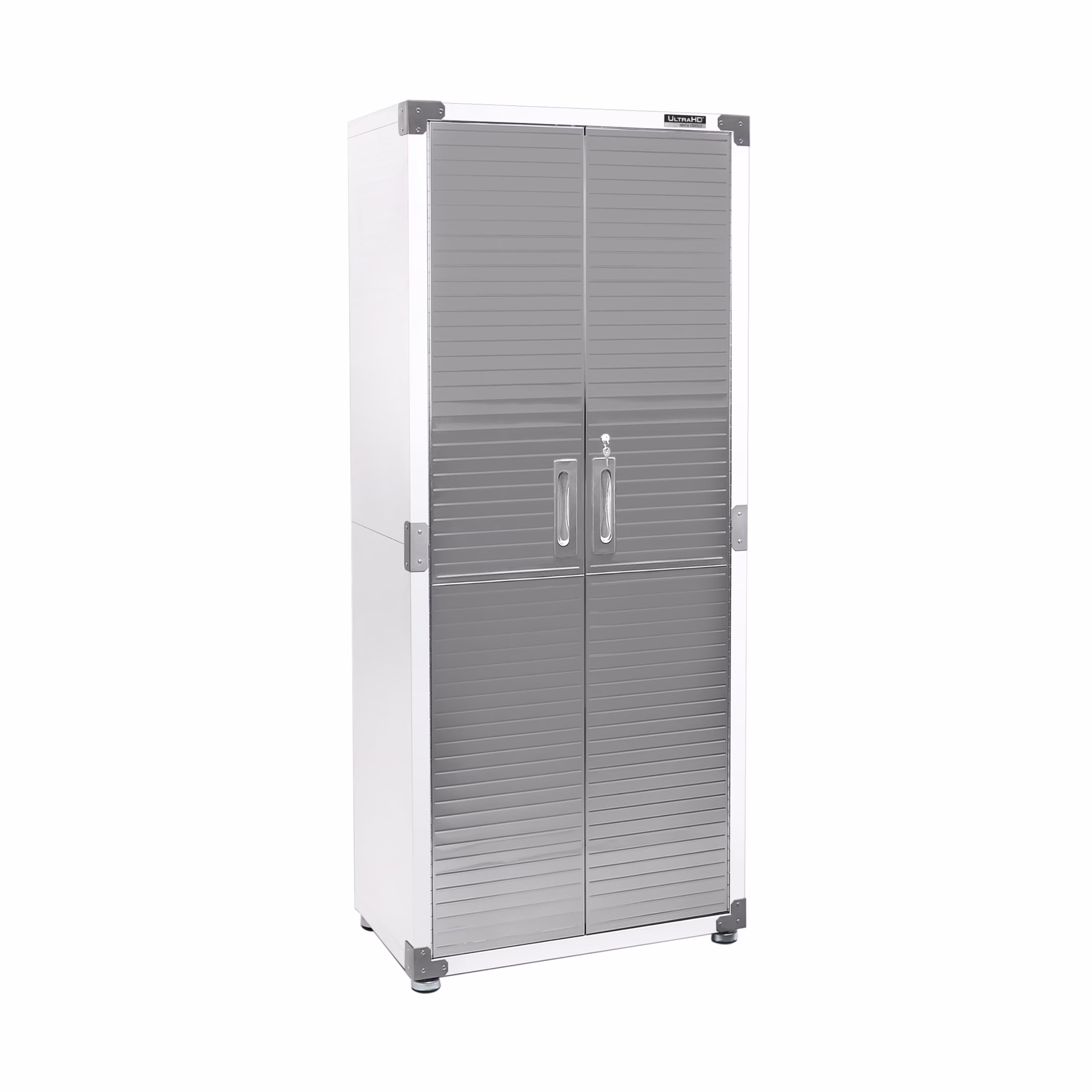 Seville Classics UltraHD? Steel Body Lockable Storage Cabinet Organizer Locker Shelving Unit, Graphite, 30" W x 18" D x 72" H