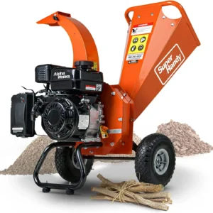 SuperHandy Mini Wood Chipper Shredder Mulcher Heavy Duty 7HP Compact Design 3" Inch Max Capacity