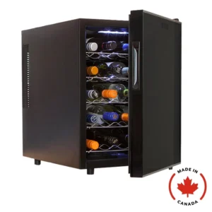 Koolatron 20 Bottle Thermoelectric Wine Cooler, Freestanding Wine Fridge with Digital Controls