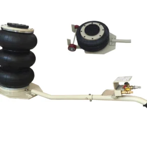 INTBUYING Auto shop 3 Ton Triple Bag Handle Air Jack Jack Lifting Heavy Duty Quick Lift Jack with Extended Handle 6600LBS