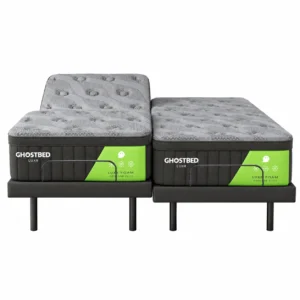GhostBed Luxe II 35.6 cm (14 in.) Gel Memory Foam Mattress with Adjustable Base