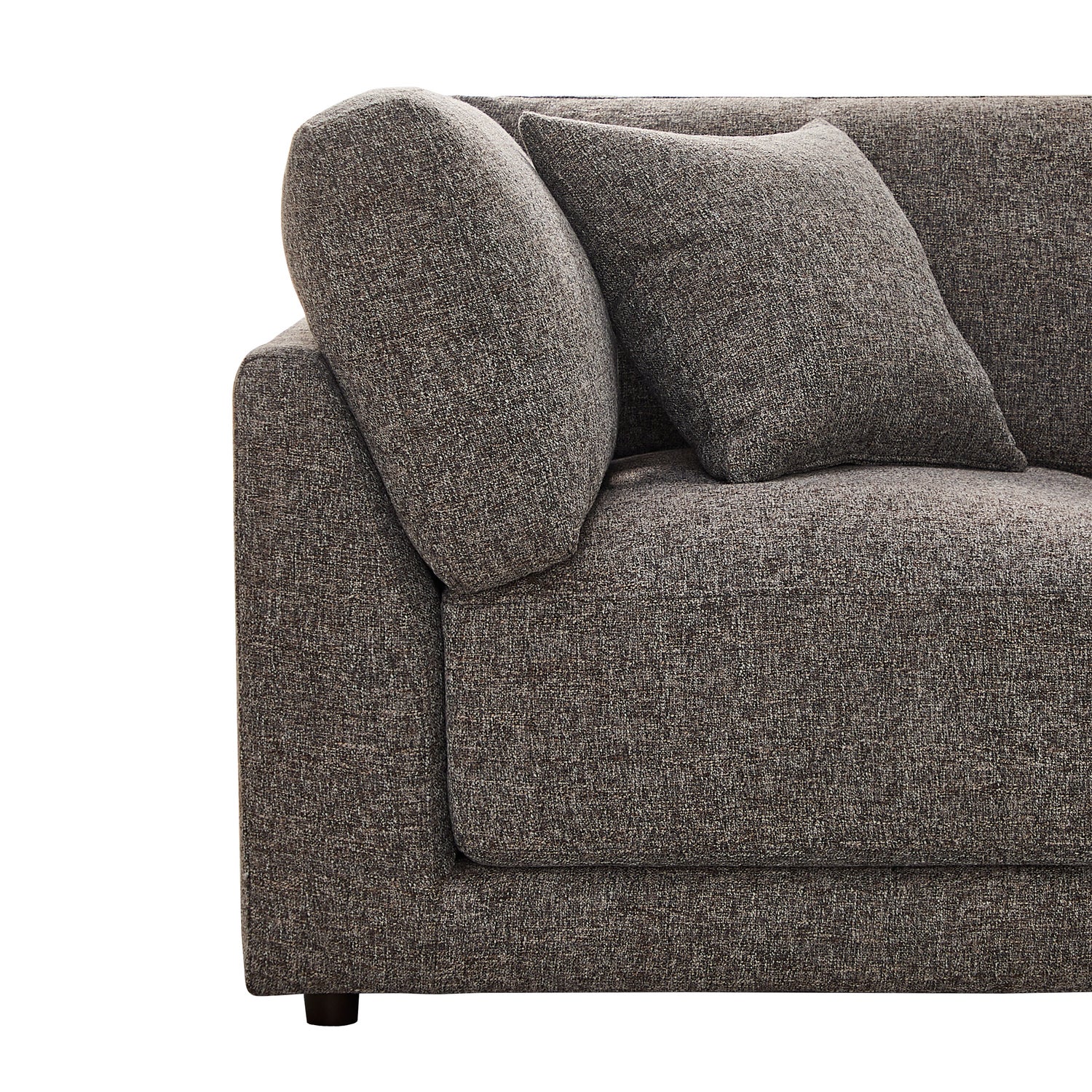 Aiden & Ivy Dayna 4-piece Modular Fabric Sofa with Ottoman