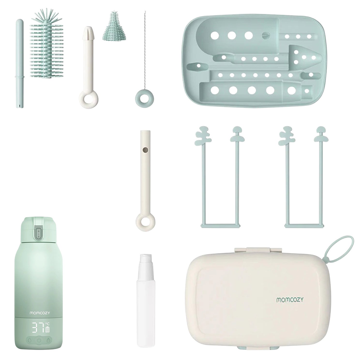 Momcozy Bottle Warmer + Portable Bottle Brush Set