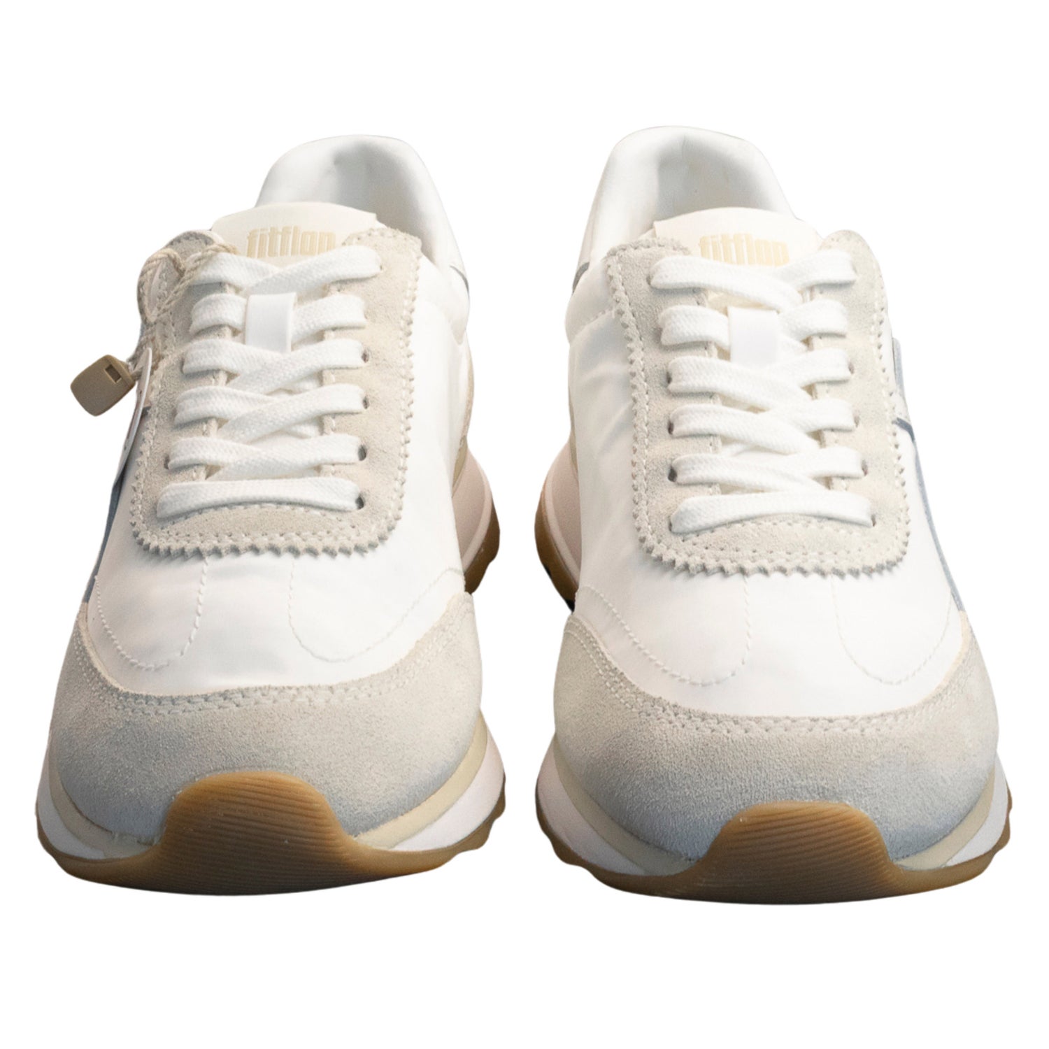 FitFlop Women’s Retro-Q FF Fabric and Suede Sneakers