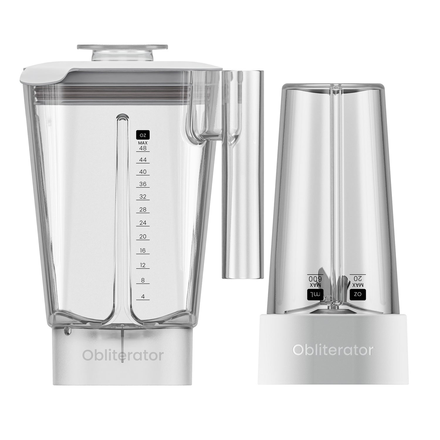 Chefman Obliterator 48 oz Five Speed Performance Blender with 20 oz Travel Jar