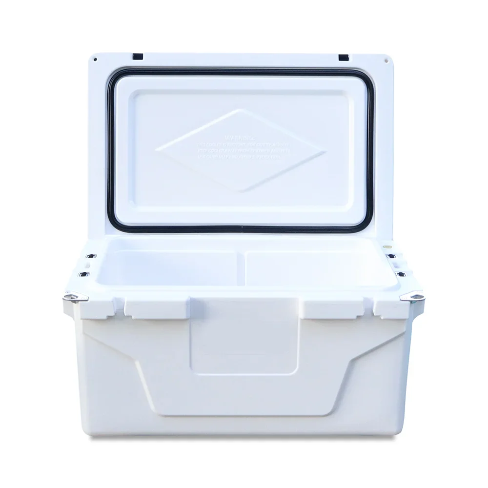 65 Quart Hard Large Cooler Box,Insulation Portable Ice Chest Box with 2 Wheels and Handle,400lbs Weight Capacity,Cooler Box for Beach, Drink, Beverage, Camping, Picnic, Fishing, Boat, Barbecue