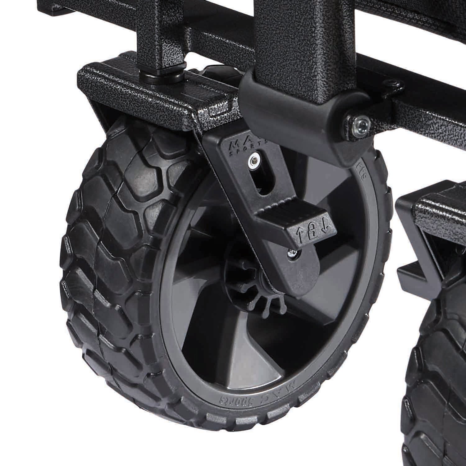 Mac Sports Extended Folding Wagon with Brakes