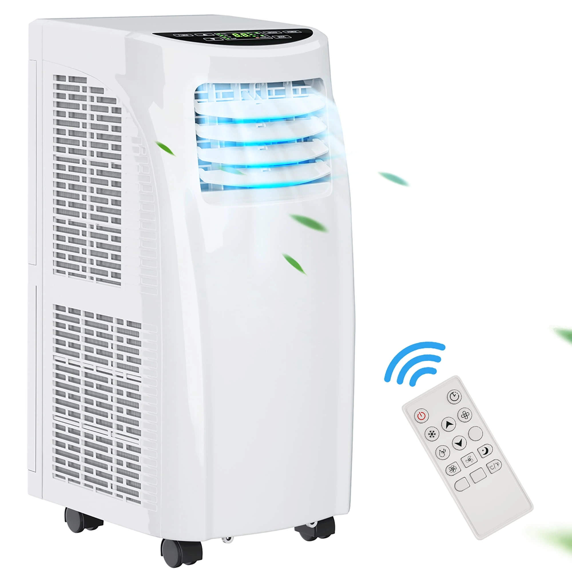Costway 8,000 BUT Air Conditioner & Dehumidifier Window Kit w/ Remote Control