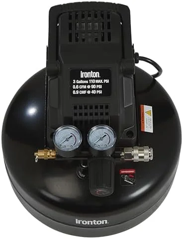 Oil-Free Pancake Air Compressor, 0.3 HP, 3 Gallons, 110 PSI