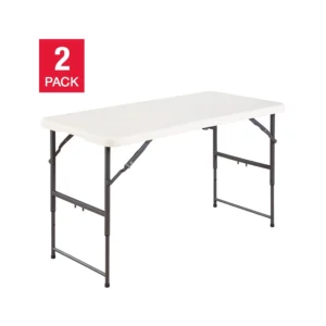 Star Elite 121.9 cm (4 ft.) Centre-Fold Table, 2-pack
