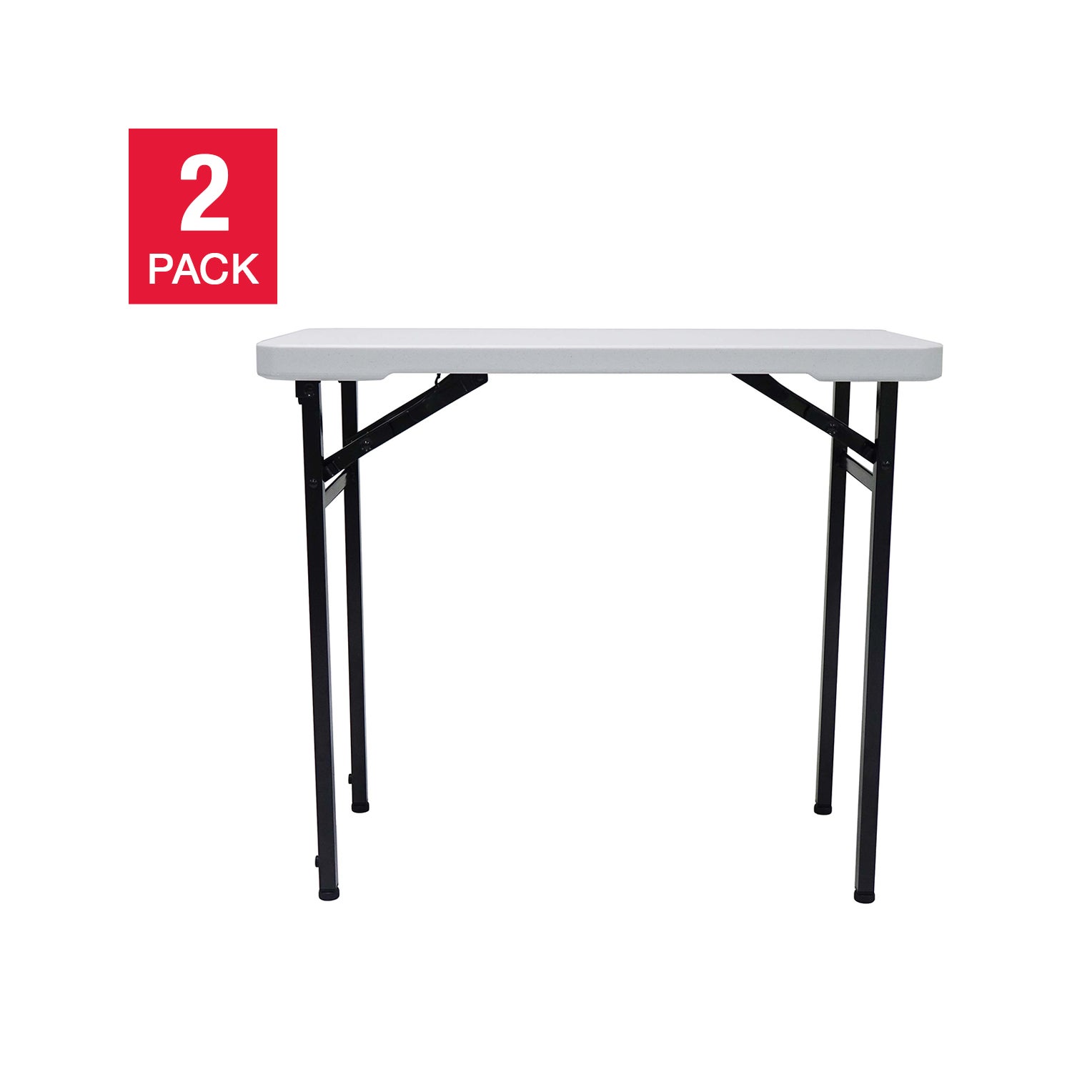 Star Elite Heavy Duty Multi-purpose 86.4 cm (2.8 ft.) Folding Table, 2-pack
