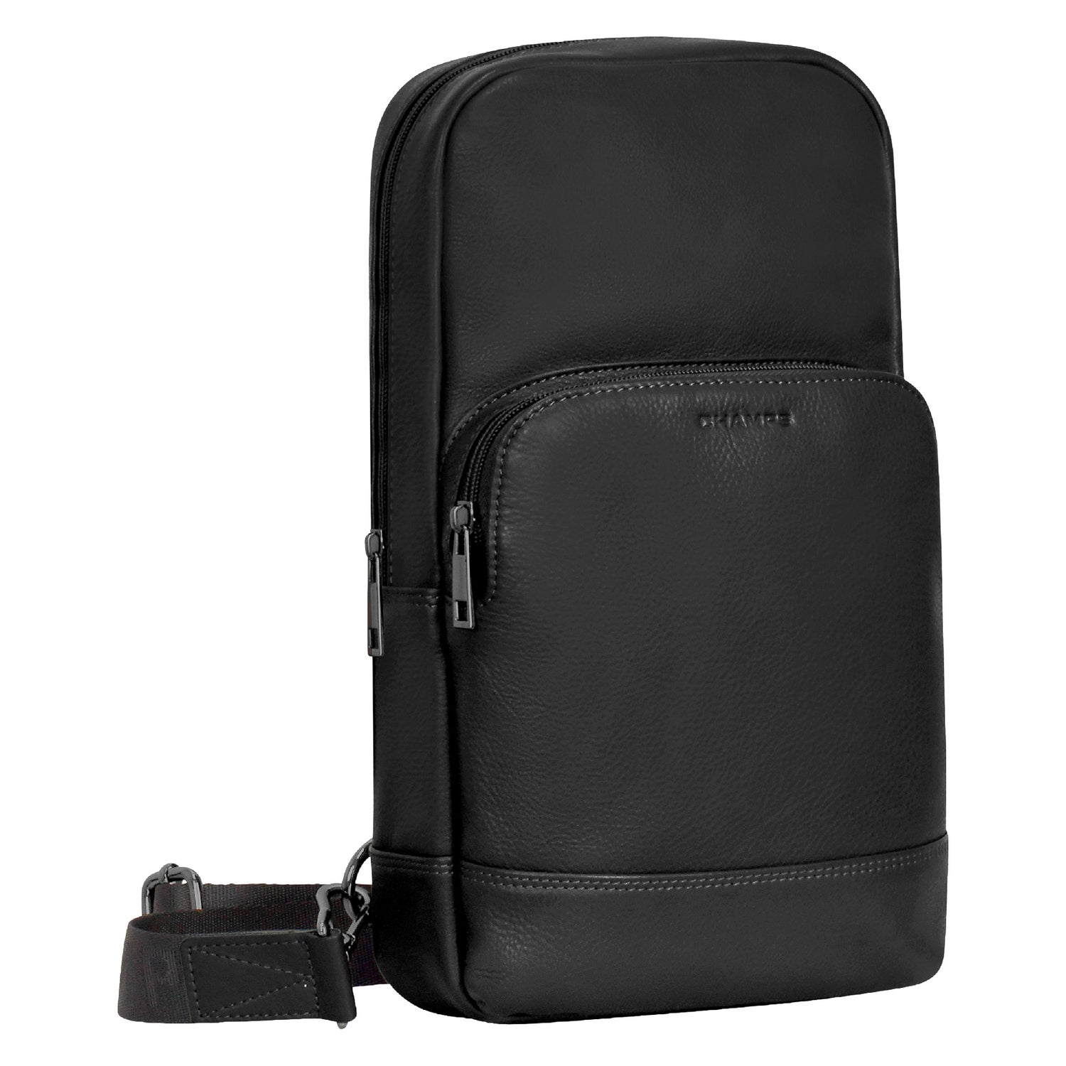 Champs Onyx Collection Leather Sling Bag
