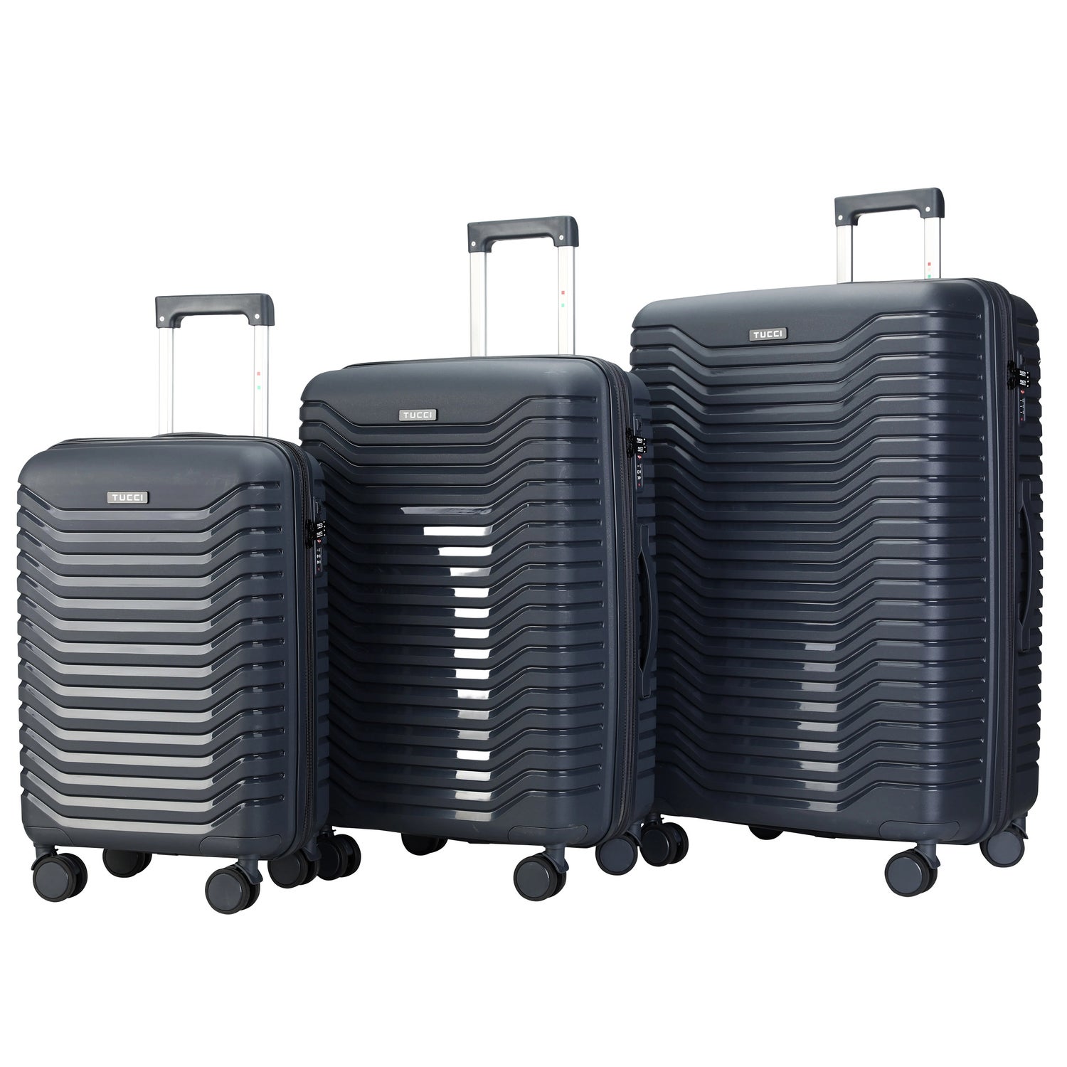 Tucci Presa Di Ferro - 3-piece Hardside Expandable Spinner Luggage Set
