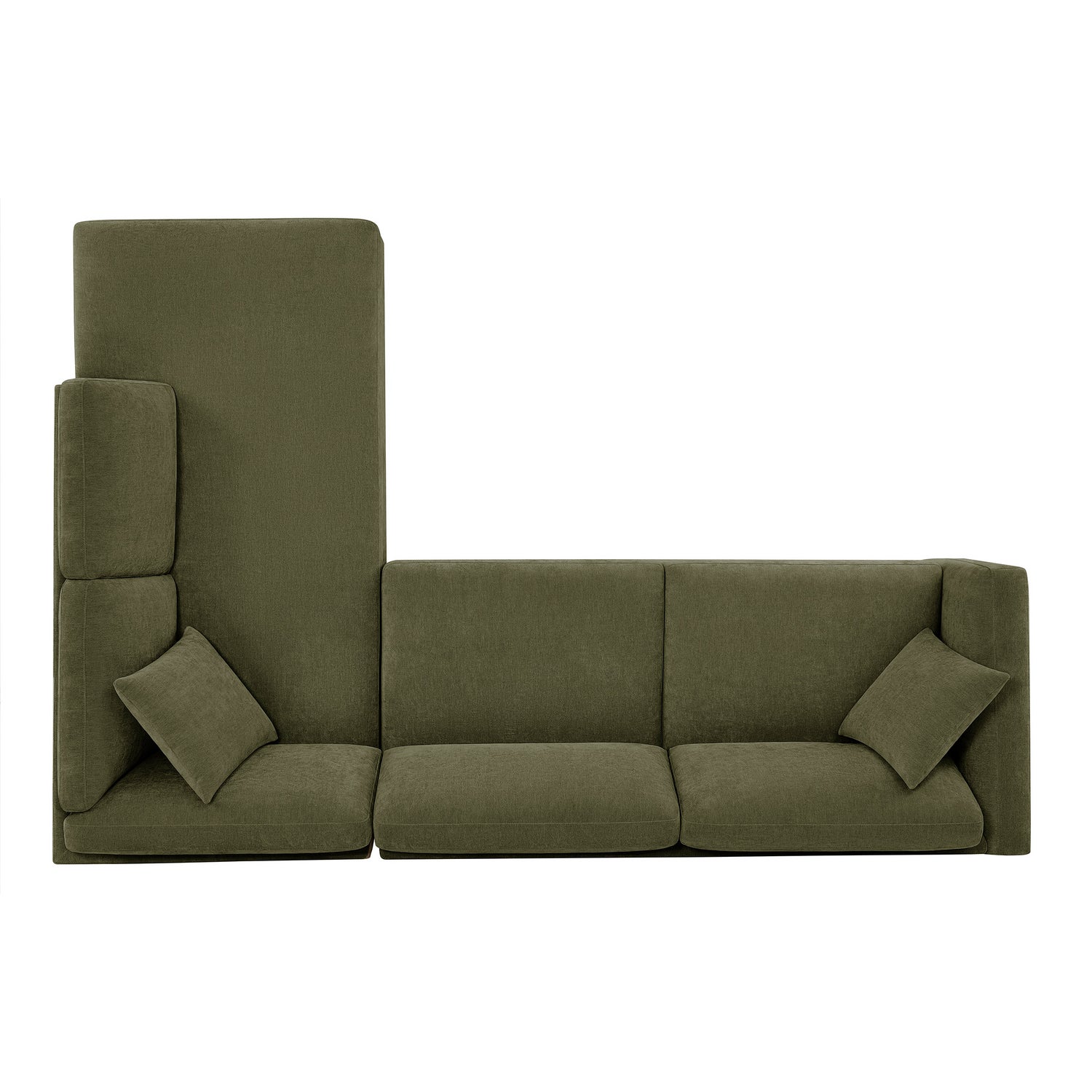 Thomasville Walsen 3-piece Fabric Sectional with Storage Ottoman