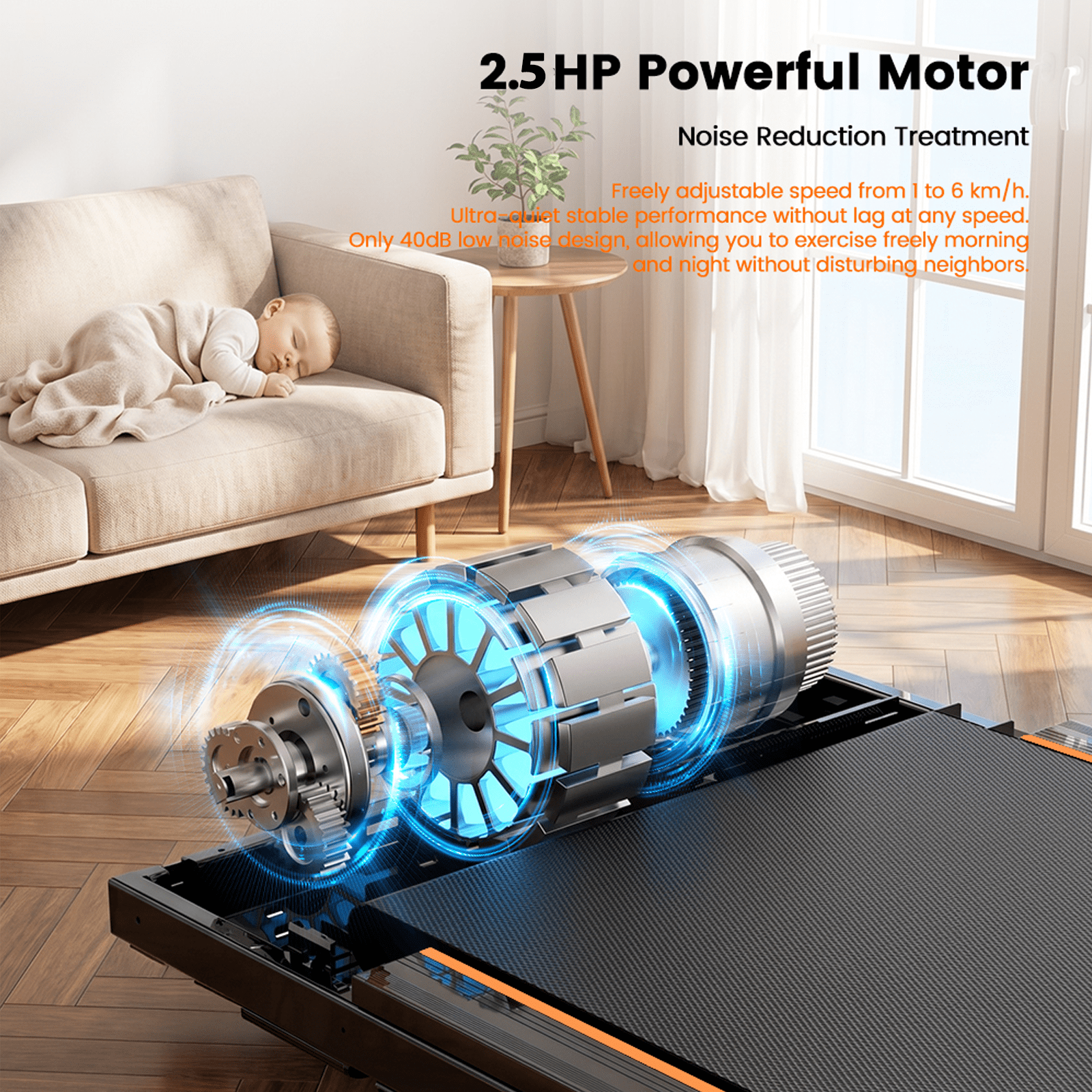 Walking Pad with Vibration Pad, Under Desk Treadmill, 2.5HP 3.8MPH Fitness Jogging Machine, 12% Incline, with Remote Patbrela LED Display for Home
