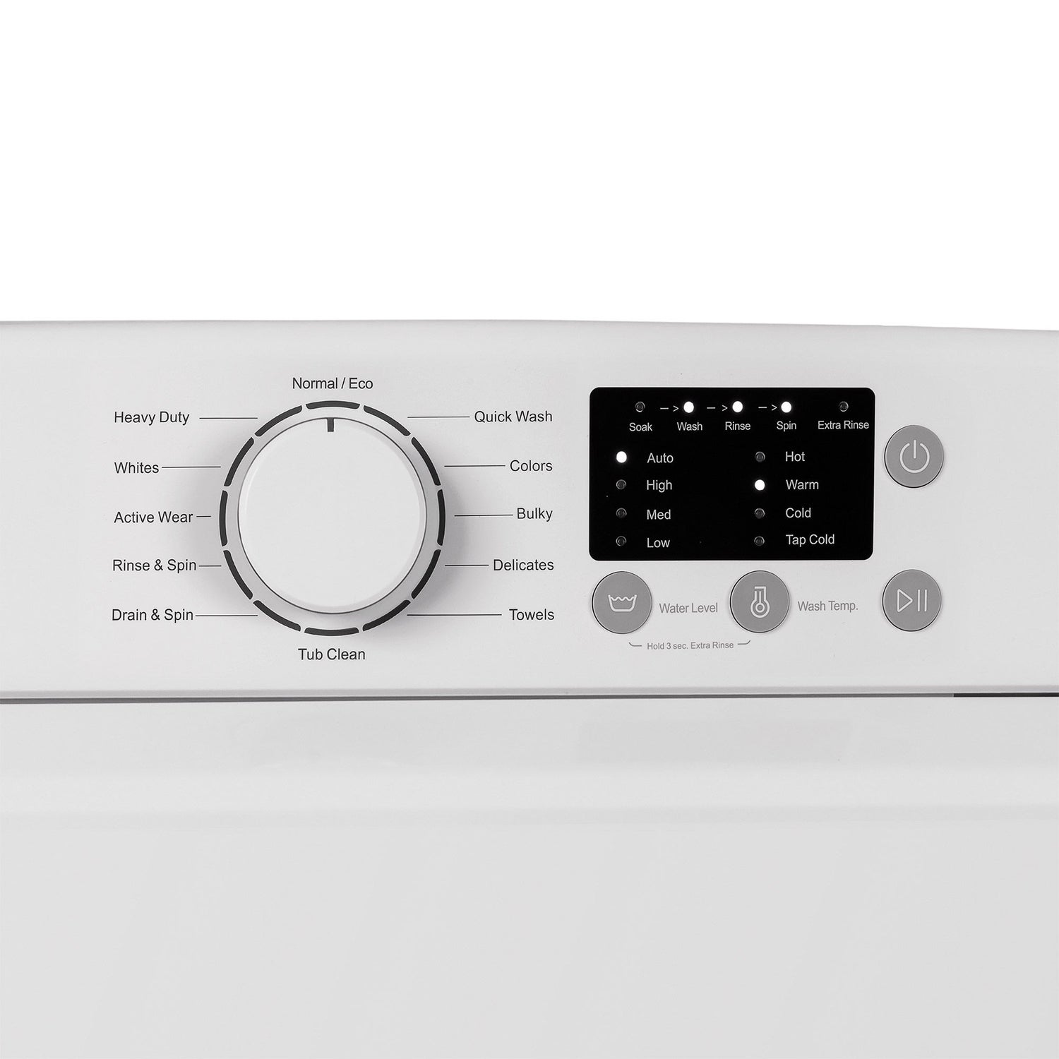 Element 4.5 cu ft. White Top Load Washer With Auto Sensing Water Tub