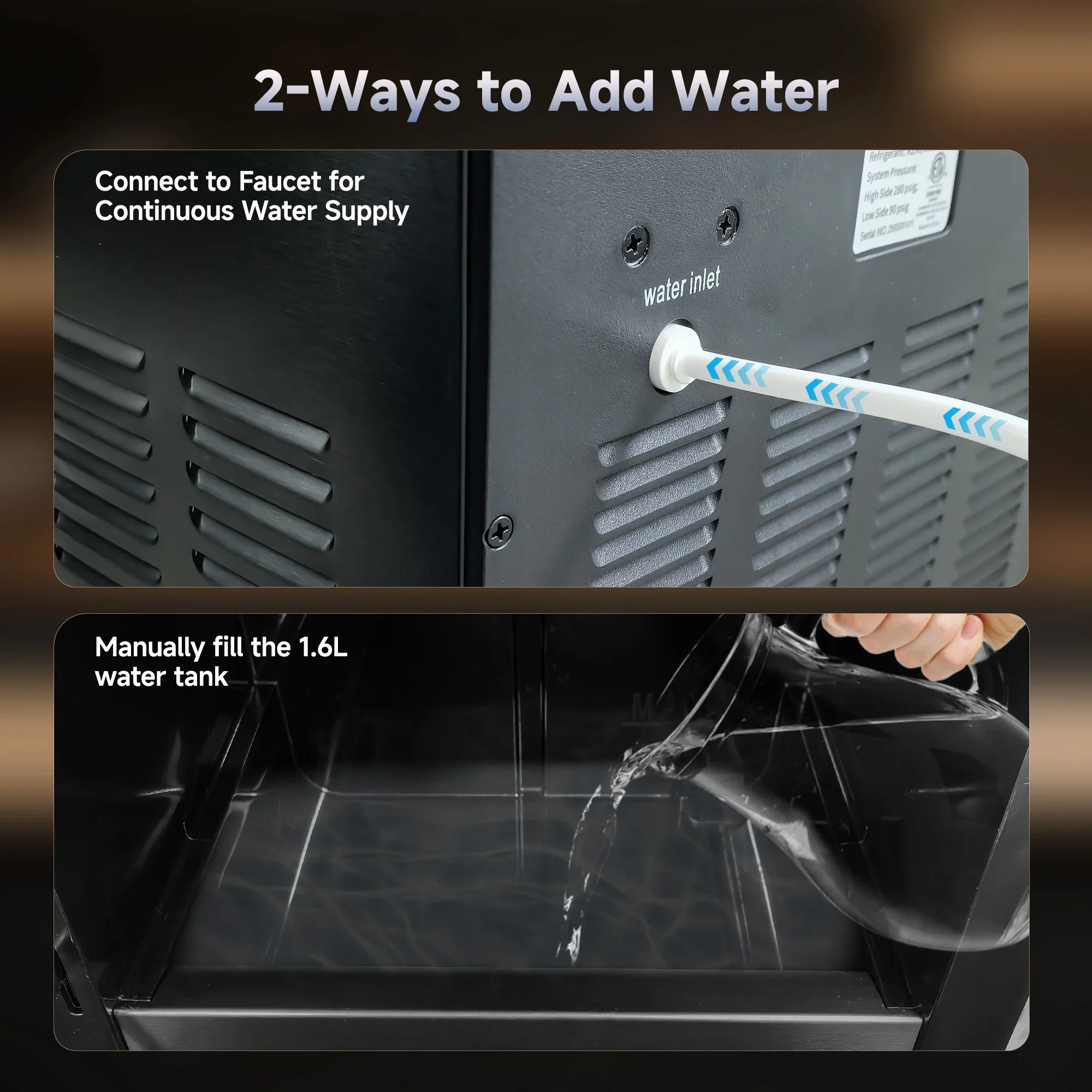 Simzlife Sphere Ice Maker, 10 Pcs/Hour, 150 Pcs/Day, Clear Ice Ball Maker with Enhanced Insulation, with LCD Touch