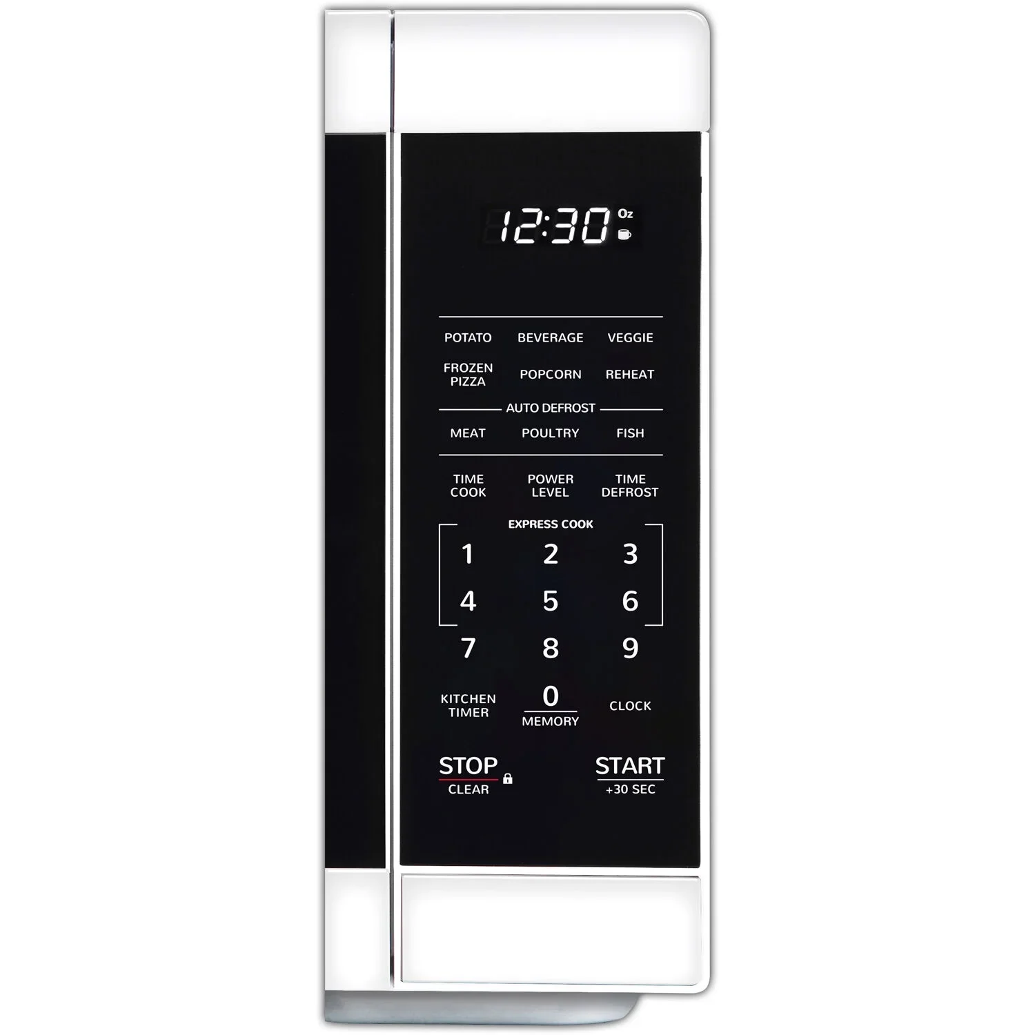 Sharp 1.1-Cu. Ft. Countertop Microwave Oven in Black