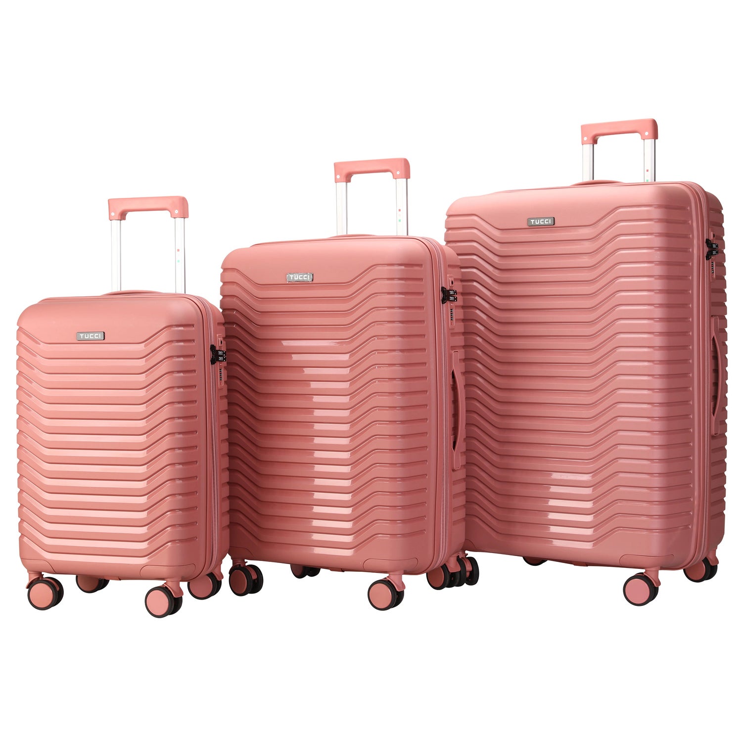 Tucci Presa Di Ferro - 3-piece Hardside Expandable Spinner Luggage Set