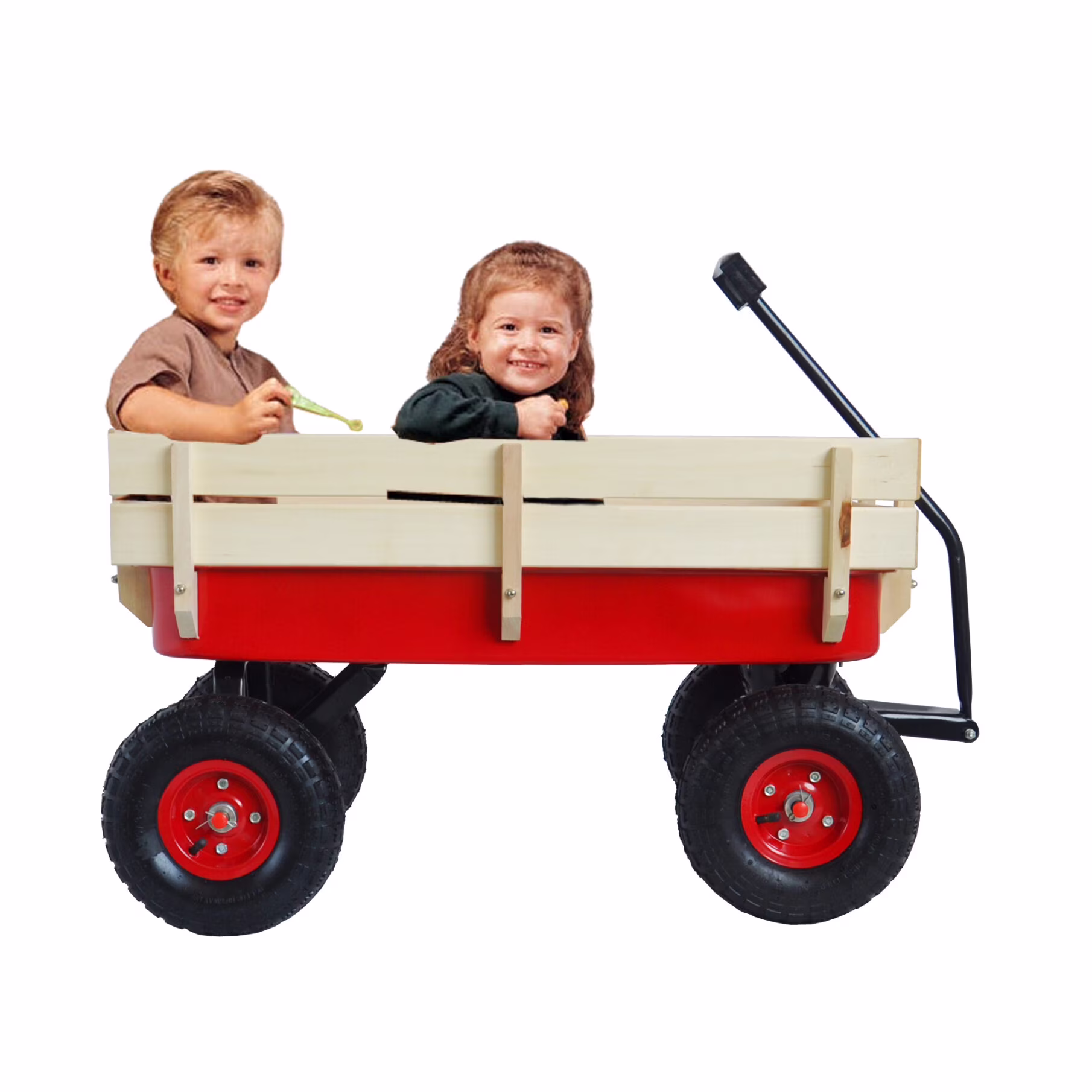 Collapsible Folding Wagon, Push Pull Foldable Beach Wagon Cart with All-Terrain Wheels, Heavy Duty Utility Grocery Wagon for Outdoor Camping Garden Sport Shopping,Pink